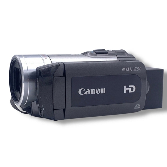 Canon VIXIA HF R200 Full HD 1080p AVCHD Camcorder Turns On NO SCREEN New Battery - Picture 1 of 16